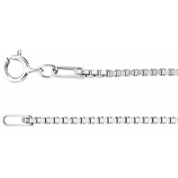 1.3 mm Diamond-Cut Box Chain Hopman Jewelers Elkhart, IN