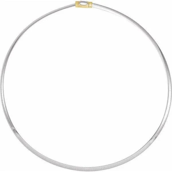 3 mm Reversible Omega Chain Image 4 Ellsworth Jewelers Ellsworth, ME