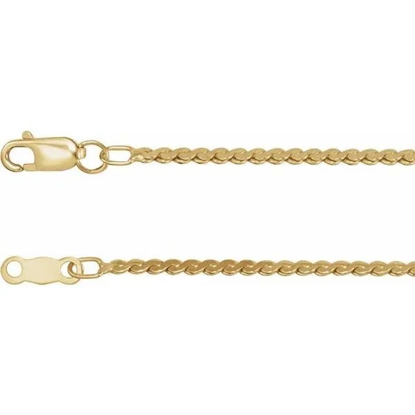 1.7 mm Serpentine Chain Diny's Jewelers Middleton, WI
