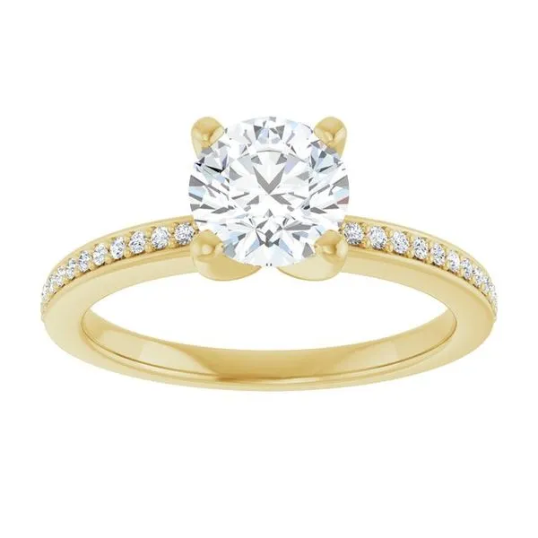Solitaire Engagement Ring Image 3 Arezzo Jewelers Elmwood Park, IL