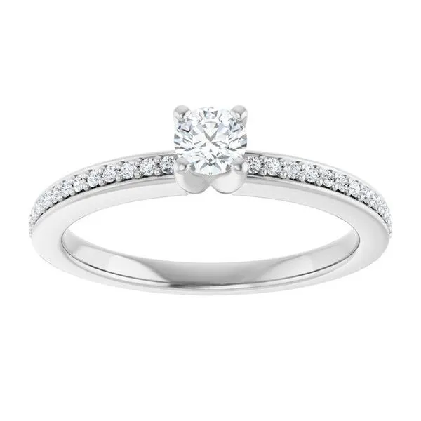 Solitaire Engagement Ring Image 3 Arezzo Jewelers Elmwood Park, IL