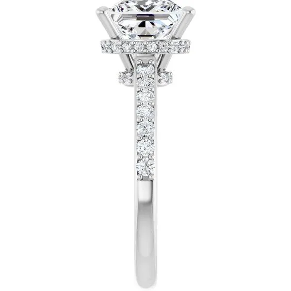 Hidden Halo-Style Engagement Ring Image 4 Clater Jewelers Louisville, KY