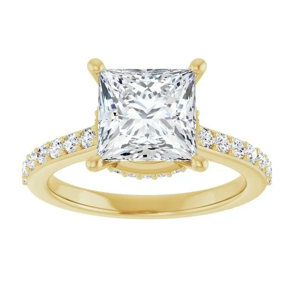 Hidden Halo-Style Engagement Ring Image 3 Austin's Fine Diamonds & Jewelry Lyndhurst, NJ