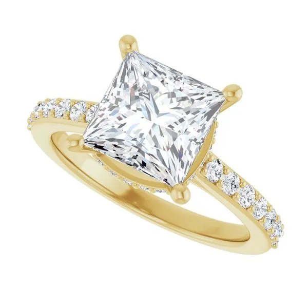 Hidden Halo-Style Engagement Ring Image 5 Don's Jewelry & Design Washington, IA