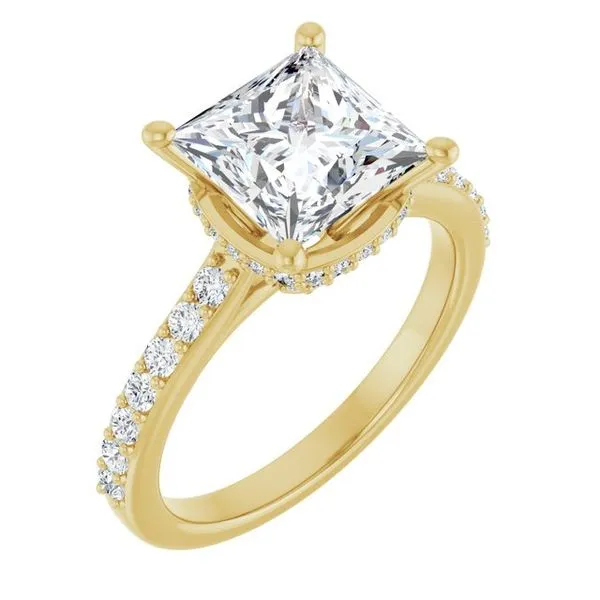 Hidden Halo-Style Engagement Ring Clater Jewelers Louisville, KY