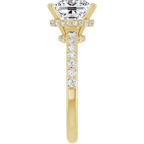 Hidden Halo-Style Engagement Ring Image 4 Raleigh Diamond Fine Jewelry Raleigh, NC