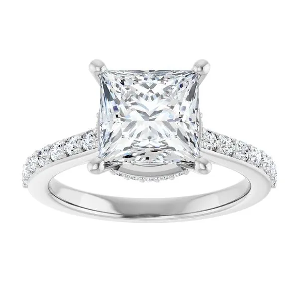 Hidden Halo-Style Engagement Ring Image 3 Morin Jewelers Southbridge, MA