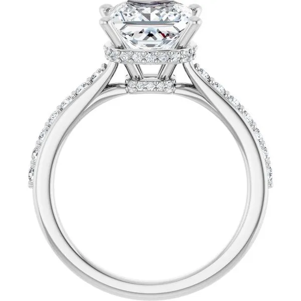 Hidden Halo-Style Engagement Ring Image 2 Vulcan's Forge LLC KANSAS CITY, MO