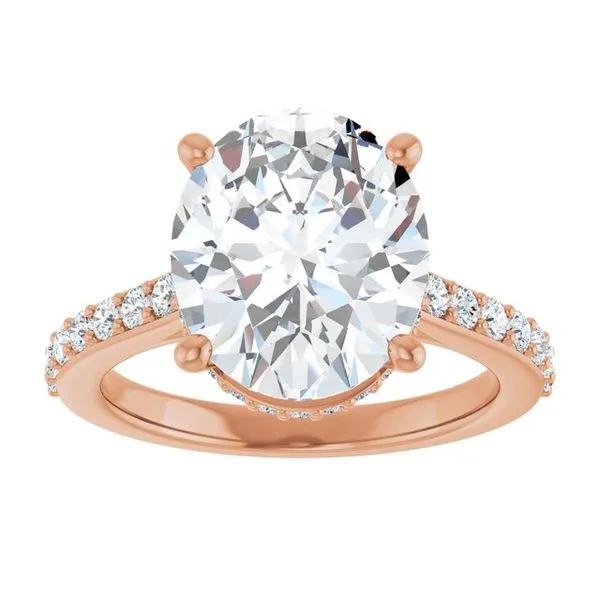 Hidden Halo-Style Engagement Ring Image 3 Austin's Fine Diamonds & Jewelry Lyndhurst, NJ