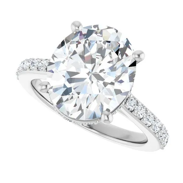 Hidden Halo-Style Engagement Ring Image 5 Arezzo Jewelers Elmwood Park, IL