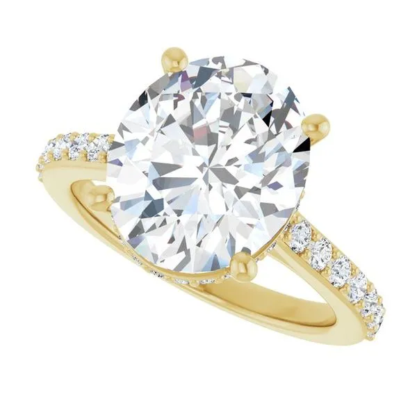 Hidden Halo-Style Engagement Ring Image 5 JF Jones Jewelers Rochester, NY