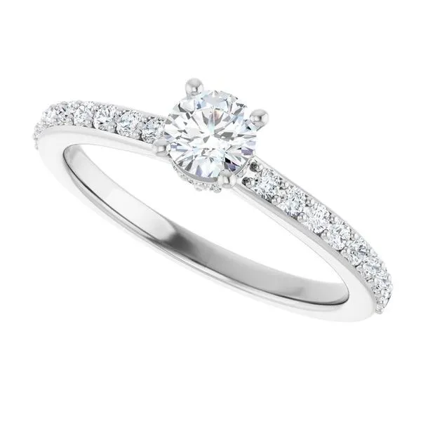 Hidden Halo-Style Engagement Ring Image 5 Arezzo Jewelers Elmwood Park, IL