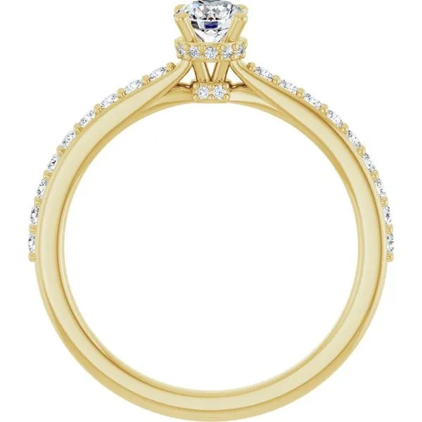 Hidden Halo-Style Engagement Ring Image 2 J. West Jewelers Round Rock, TX