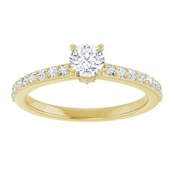 Hidden Halo-Style Engagement Ring Image 3 Clater Jewelers Louisville, KY