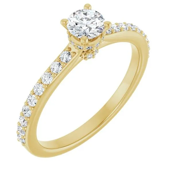 Hidden Halo-Style Engagement Ring Don's Jewelry & Design Washington, IA