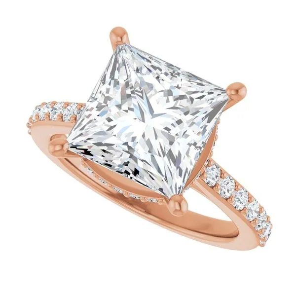 Hidden Halo-Style Engagement Ring Image 5 Don's Jewelry & Design Washington, IA