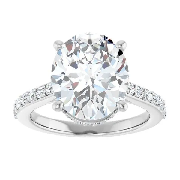 Hidden Halo-Style Engagement Ring Image 3 JF Jones Jewelers Rochester, NY