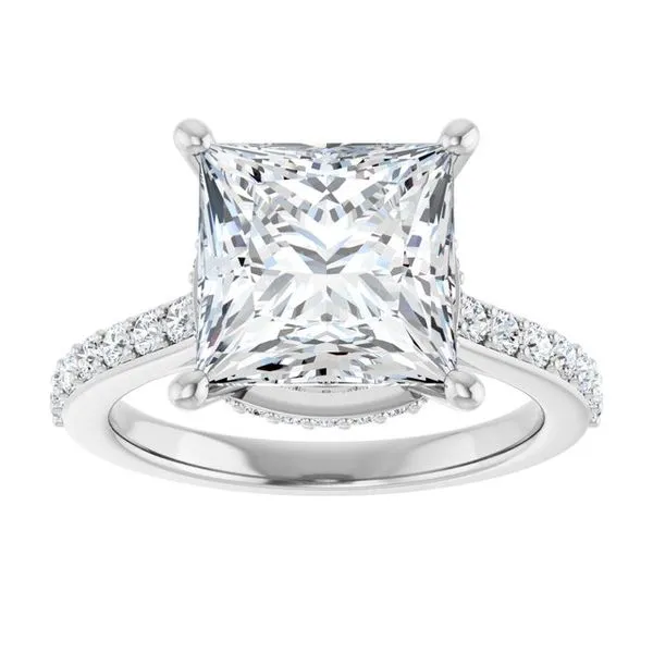 Hidden Halo-Style Engagement Ring Image 3 Don's Jewelry & Design Washington, IA