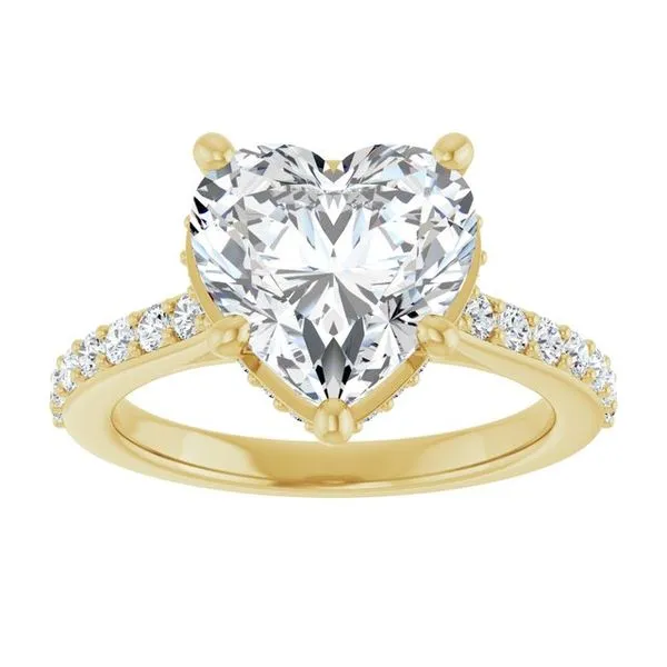 Hidden Halo-Style Engagement Ring Image 3 Michael Szwed Jewelers Longmeadow, MA