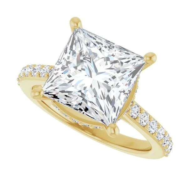 Hidden Halo-Style Engagement Ring Image 5 JF Jones Jewelers Rochester, NY