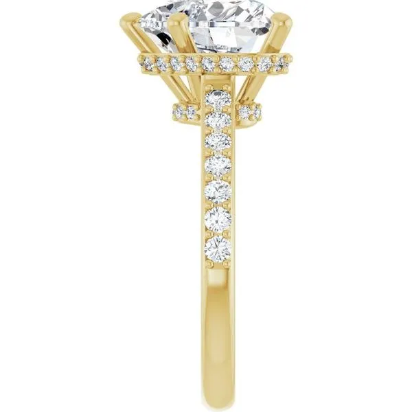 Hidden Halo-Style Engagement Ring Image 4 Clater Jewelers Louisville, KY
