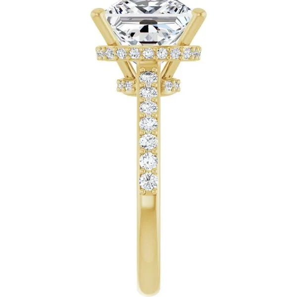 Hidden Halo-Style Engagement Ring Image 4 J. West Jewelers Round Rock, TX