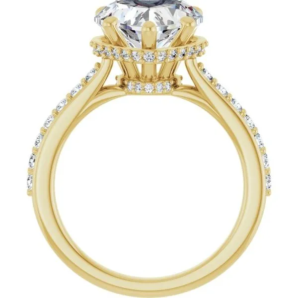 Hidden Halo-Style Engagement Ring Image 2 Don's Jewelry & Design Washington, IA