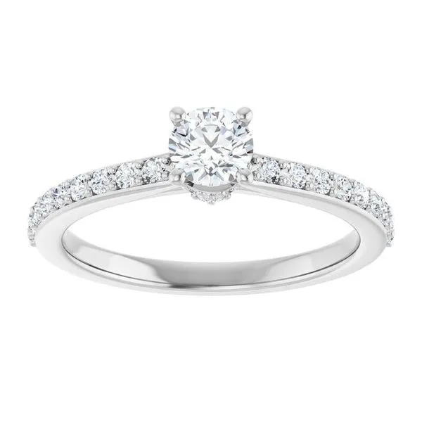 Hidden Halo-Style Engagement Ring Image 3 The Ring Austin Round Rock, TX