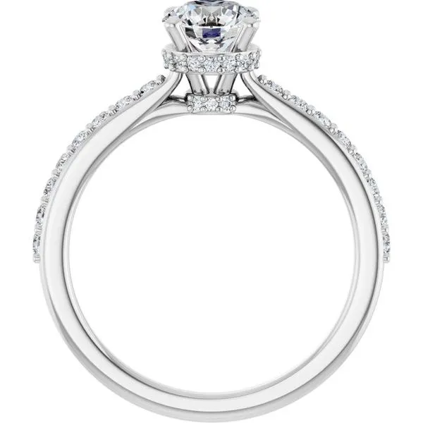 Hidden Halo-Style Engagement Ring Image 2 Don's Jewelry & Design Washington, IA