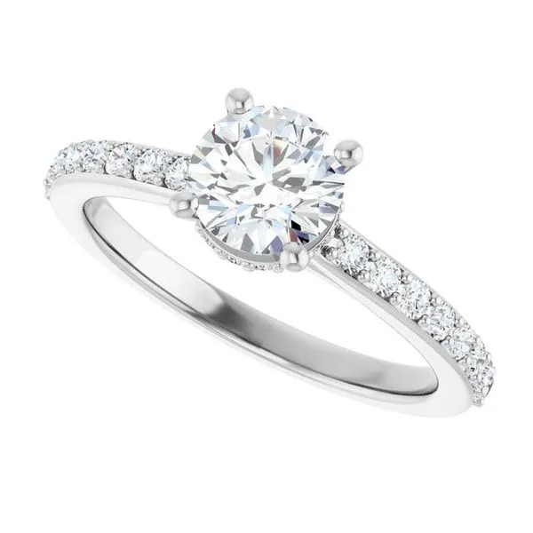 Hidden Halo-Style Engagement Ring Image 5 Austin's Fine Diamonds & Jewelry Lyndhurst, NJ
