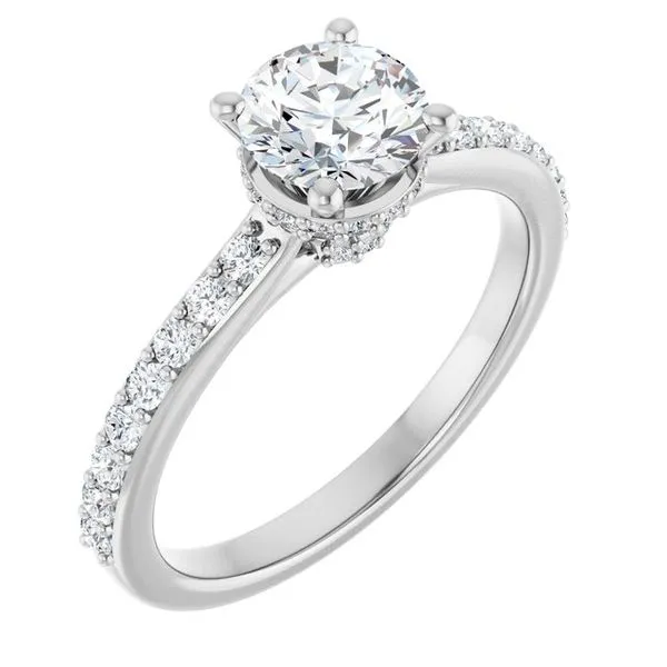 Hidden Halo-Style Engagement Ring Vulcan's Forge LLC KANSAS CITY, MO