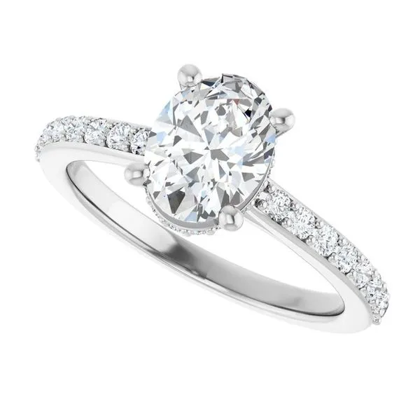 Hidden Halo-Style Engagement Ring Image 5 Arezzo Jewelers Elmwood Park, IL