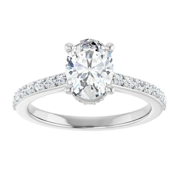 Hidden Halo-Style Engagement Ring Image 3 Mark Jewellers La Crosse, WI