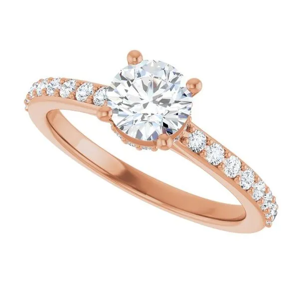 Hidden Halo-Style Engagement Ring Image 5 Morin Jewelers Southbridge, MA