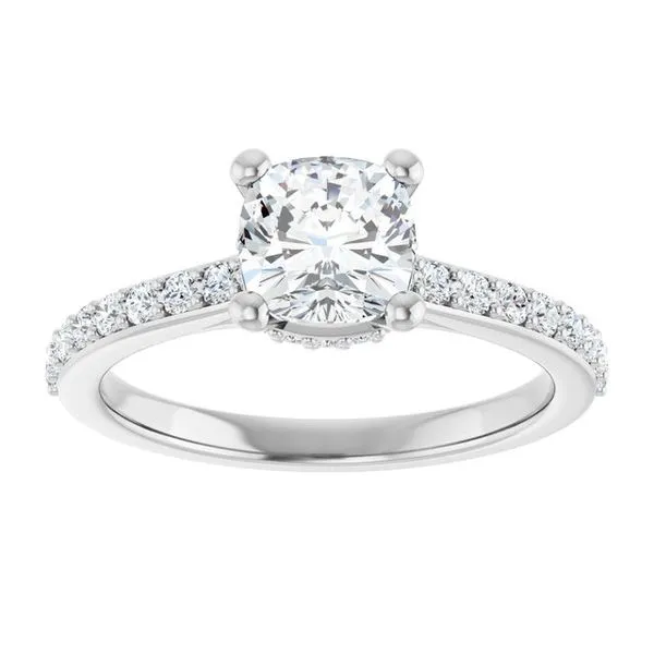 Hidden Halo-Style Engagement Ring Image 3 Jimmy Smith Jewelers Decatur, AL