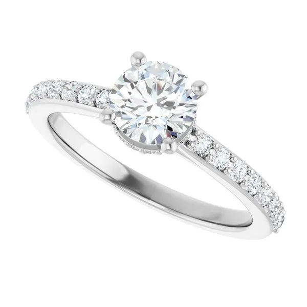 Hidden Halo-Style Engagement Ring Image 5 Natale Jewelers Sewell, NJ