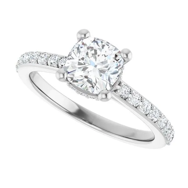 Hidden Halo-Style Engagement Ring Image 5 Arezzo Jewelers Elmwood Park, IL
