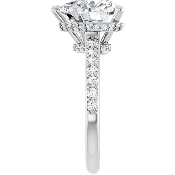 Hidden Halo-Style Engagement Ring Image 4 Clater Jewelers Louisville, KY