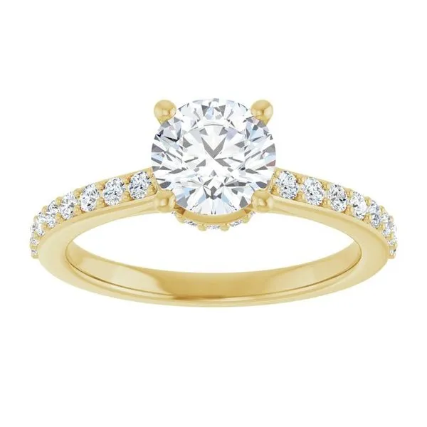 Hidden Halo-Style Engagement Ring Image 3 J. Thomas Jewelers Rochester Hills, MI