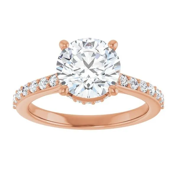Hidden Halo-Style Engagement Ring Image 3 Clater Jewelers Louisville, KY