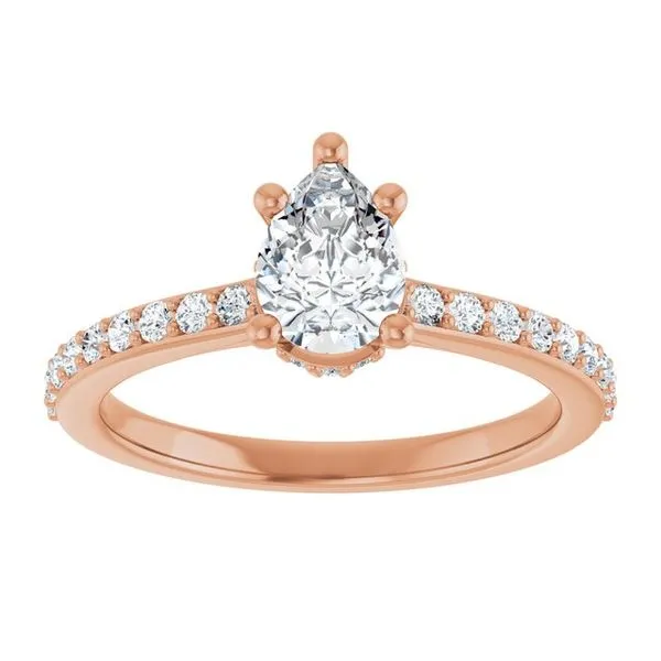 Hidden Halo-Style Engagement Ring Image 3 Michael Szwed Jewelers Longmeadow, MA