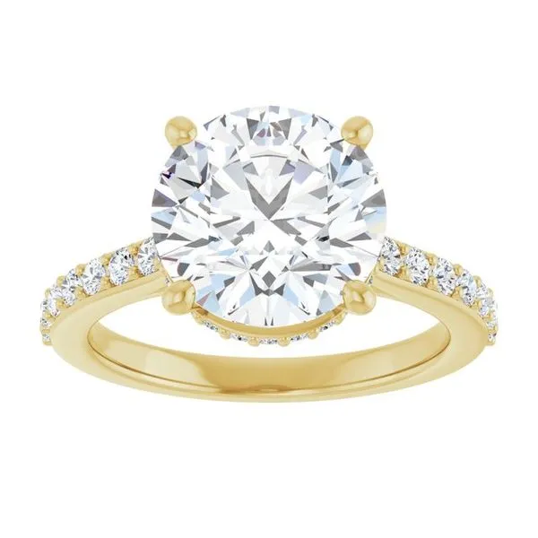 Hidden Halo-Style Engagement Ring Image 3 Berilian Jewelers Folsom, CA