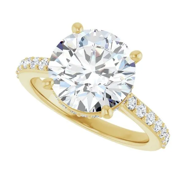 Hidden Halo-Style Engagement Ring Image 5 Don's Jewelry & Design Washington, IA