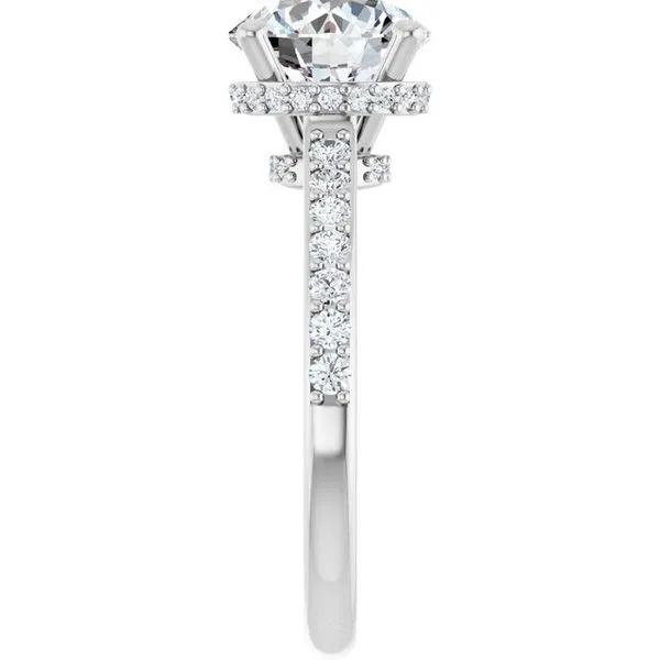 Hidden Halo-Style Engagement Ring Image 4 Raleigh Diamond Fine Jewelry Raleigh, NC