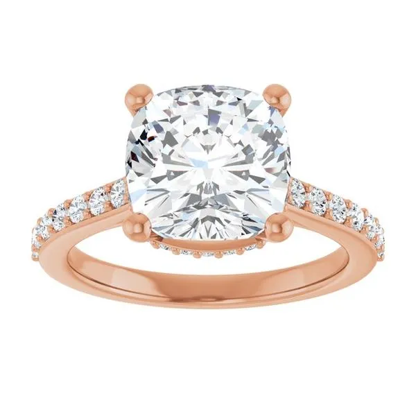 Hidden Halo-Style Engagement Ring Image 3 Shipley's Fine Jewelry Hampstead, MD