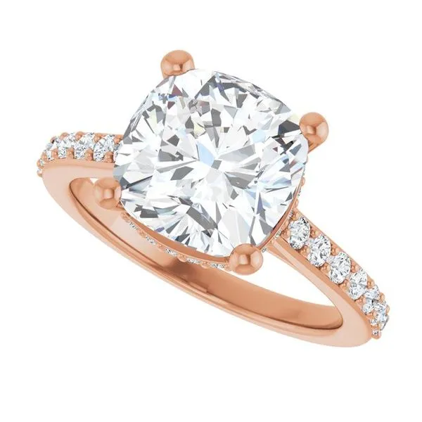 Hidden Halo-Style Engagement Ring Image 5 JF Jones Jewelers Rochester, NY