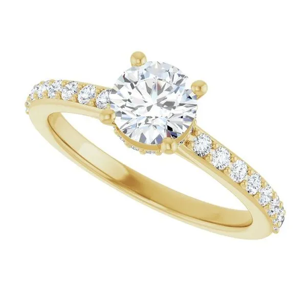 Hidden Halo-Style Engagement Ring Image 5 The Jewelry Source El Segundo, CA