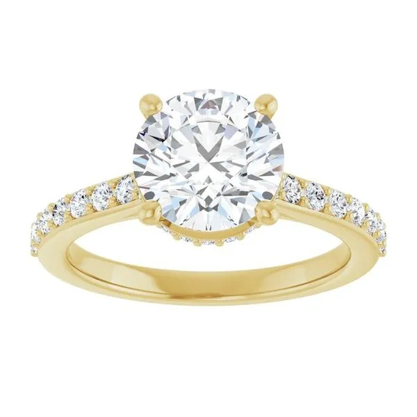 Hidden Halo-Style Engagement Ring Image 3 Austin's Fine Diamonds & Jewelry Lyndhurst, NJ