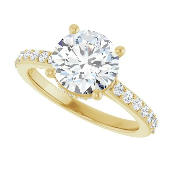 Hidden Halo-Style Engagement Ring Image 5 Arezzo Jewelers Elmwood Park, IL