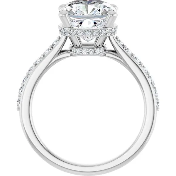 Hidden Halo-Style Engagement Ring Image 2 Ocean View Jewelers Millville, DE